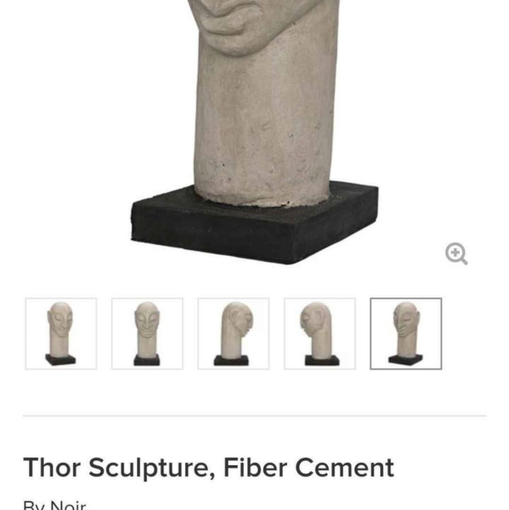 A pair of.Burk Thor Noir sculptures